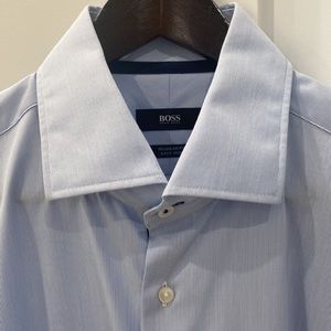 Hugo Boss Light Blue Dress Shirt - Size 16.5